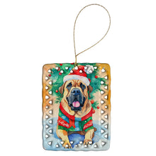 Load image into Gallery viewer, Bullmastiff Christmas Porcelain Ornament