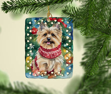 Load image into Gallery viewer, Cairn Terrier Christmas Porcelain Ornament
