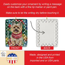 Load image into Gallery viewer, Cairn Terrier Christmas Porcelain Ornament