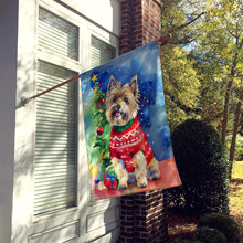 Load image into Gallery viewer, Cairn Terrier Christmas House Flag