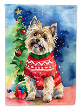 Load image into Gallery viewer, Cairn Terrier Christmas House Flag