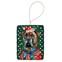 Load image into Gallery viewer, Cane Corso Christmas Porcelain Ornament