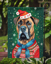Load image into Gallery viewer, Cane Corso Christmas Garden Flag – Cozy Dog Holiday Decor with Tree &amp; Presents