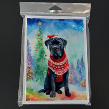 Load image into Gallery viewer, Cane Corso Christmas Greeting Cards - Blank Note Cards – 8-Pack of Artist-Designed Cards with Envelopes