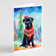 Load image into Gallery viewer, Cane Corso Christmas Greeting Cards - Blank Note Cards – 8-Pack of Artist-Designed Cards with Envelopes