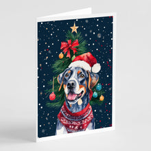 Load image into Gallery viewer, Catahoula Christmas Greeting Cards - Blank Note Cards – 8-Pack of Artist-Designed Cards with Envelopes