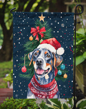 Load image into Gallery viewer, Catahoula Christmas Garden Flag – Cozy Dog Holiday Decor with Tree &amp; Presents