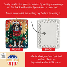 Load image into Gallery viewer, Cavalier Spaniel Christmas Porcelain Ornament