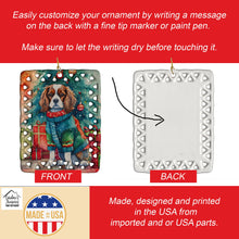 Load image into Gallery viewer, Cavalier Spaniel Christmas Porcelain Ornament