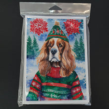 Load image into Gallery viewer, Cavalier Spaniel Christmas Greeting Cards - Blank Note Cards – 8-Pack of Artist-Designed Cards with Envelopes