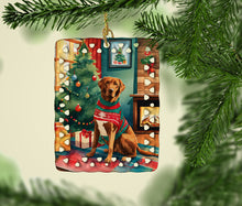 Load image into Gallery viewer, Chesapeake Bay Retriever Christmas Porcelain Ornament