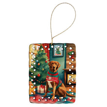 Load image into Gallery viewer, Chesapeake Bay Retriever Christmas Porcelain Ornament