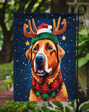 Load image into Gallery viewer, Chesapeake Bay Retriever Christmas Garden Flag – Cozy Dog Holiday Decor with Tree &amp; Presents