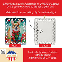 Load image into Gallery viewer, Chihuahua Christmas Porcelain Ornament