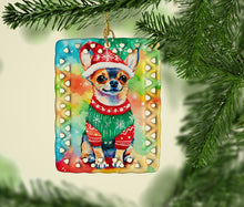 Load image into Gallery viewer, Chihuahua Christmas Porcelain Ornament