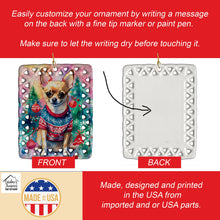 Load image into Gallery viewer, Chihuahua Christmas Porcelain Ornament