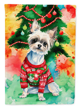 Load image into Gallery viewer, Chinese Crested Christmas House Flag