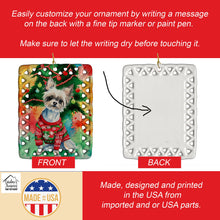Load image into Gallery viewer, Chinese Crested Christmas Porcelain Ornament