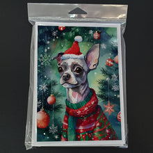 Load image into Gallery viewer, Chinese Crested Christmas Greeting Cards - Blank Note Cards – 8-Pack of Artist-Designed Cards with Envelopes