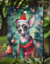 Load image into Gallery viewer, Chinese Crested Christmas Garden Flag – Cozy Dog Holiday Decor with Tree &amp; Presents