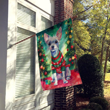 Load image into Gallery viewer, Chinese Crested Christmas House Flag