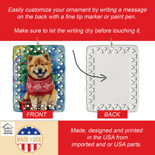 Load image into Gallery viewer, Chow Chow Christmas Porcelain Ornament
