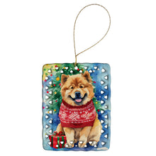 Load image into Gallery viewer, Chow Chow Christmas Porcelain Ornament