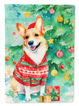 Load image into Gallery viewer, Corgi Christmas House Flag