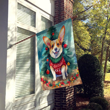 Load image into Gallery viewer, Corgi Christmas House Flag