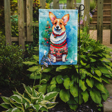 Load image into Gallery viewer, Corgi Christmas Garden Flag – Cozy Dog Holiday Decor with Tree &amp; Presents