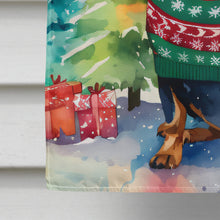 Load image into Gallery viewer, Dachshund Christmas House Flag