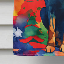 Load image into Gallery viewer, Doberman Pinscher Christmas House Flag
