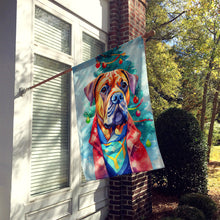 Load image into Gallery viewer, Dogue de Bordeaux Christmas House Flag
