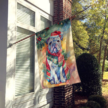 Load image into Gallery viewer, English Bulldog Christmas House Flag