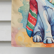Load image into Gallery viewer, English Bulldog Christmas House Flag