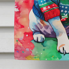 Load image into Gallery viewer, English Bulldog Christmas House Flag