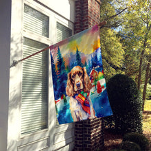 Load image into Gallery viewer, English Cocker Spaniel Christmas House Flag