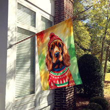 Load image into Gallery viewer, English Cocker Spaniel Christmas House Flag