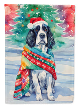Load image into Gallery viewer, English Springer Spaniel Christmas House Flag