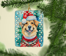 Load image into Gallery viewer, Finnish Lapphund Christmas Porcelain Ornament