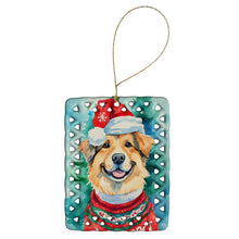 Load image into Gallery viewer, Finnish Lapphund Christmas Porcelain Ornament