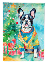 Load image into Gallery viewer, French Bulldog Christmas House Flag