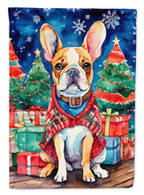 Load image into Gallery viewer, French Bulldog Christmas House Flag