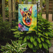 Load image into Gallery viewer, German Shepherd Christmas Garden Flag – Cozy Dog Holiday Decor with Tree &amp; Presents