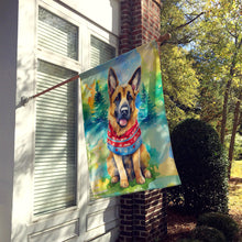 Load image into Gallery viewer, German Shepherd Christmas House Flag