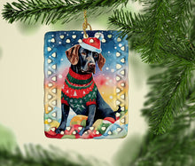 Load image into Gallery viewer, German Shorthaired Pointer Christmas Porcelain Ornament