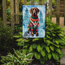 Load image into Gallery viewer, German Shorthaired Pointer Christmas Garden Flag – Cozy Dog Holiday Decor with Tree &amp; Presents