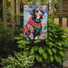 Load image into Gallery viewer, German Wirehaired Pointer Christmas Garden Flag – Cozy Dog Holiday Decor with Tree &amp; Presents