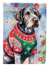 Load image into Gallery viewer, German Wirehaired Pointer Christmas Garden Flag – Cozy Dog Holiday Decor with Tree &amp; Presents