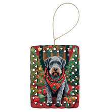 Load image into Gallery viewer, German Wirehaired Pointer Christmas Porcelain Ornament